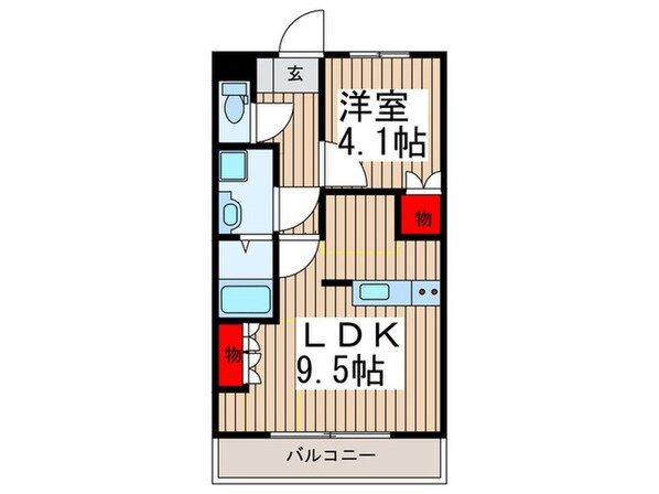 サザンクロスAの物件間取画像